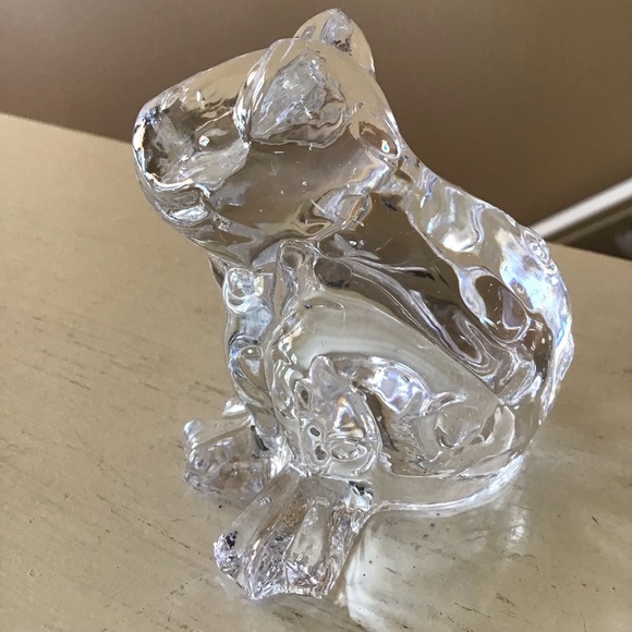 Vintage 24% Full Lead Crystal Frog Figurine - Picture 3 of 5